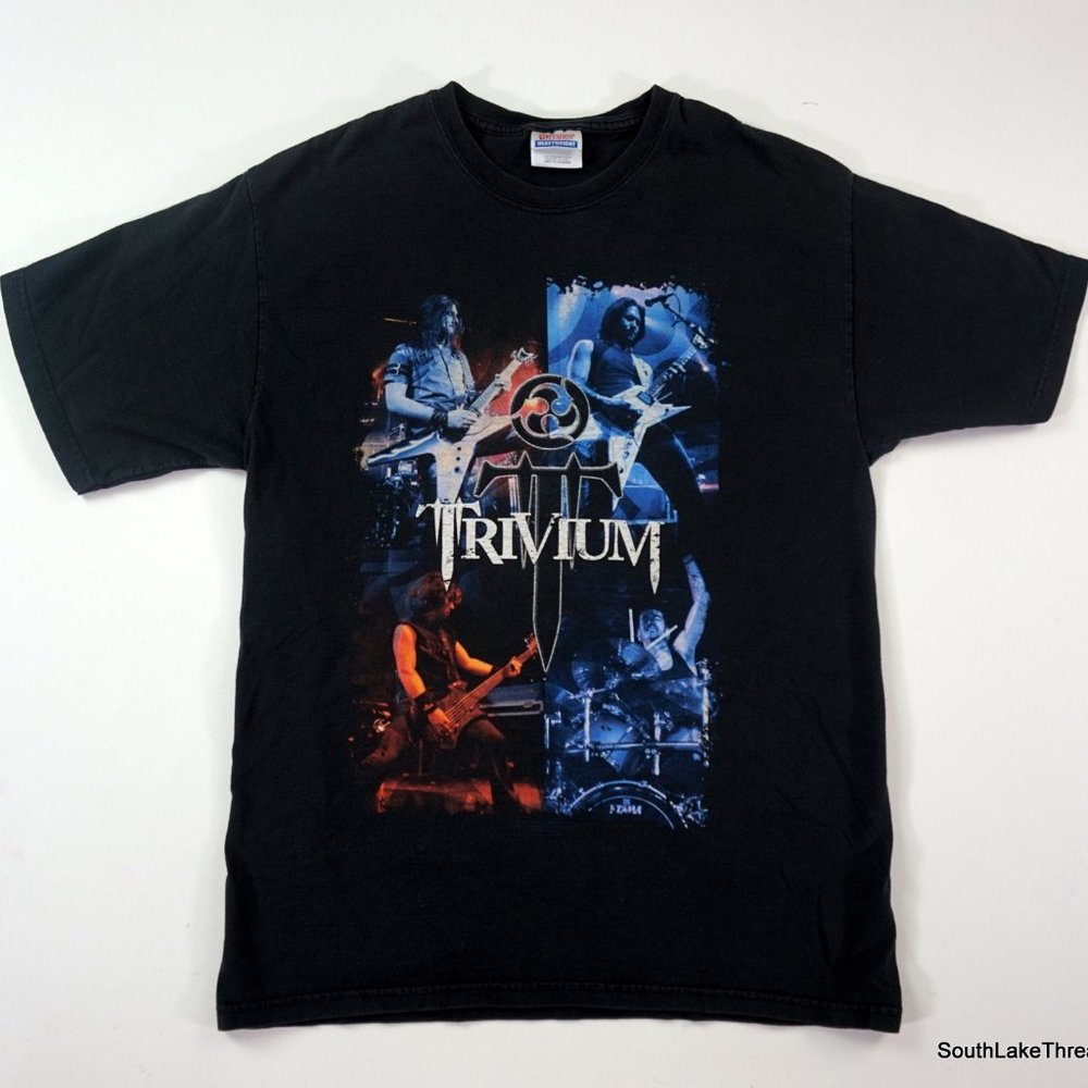 Trivium Official Licensed Vintage 2009 Tour Black Shirt T-shirt Adult Sz Medium